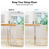 Newstar Spiral Cable Management, Wire Organizer for Office Desk