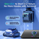 WYBOT S2 Solar Cordless Robotic Pool Cleaner with Solar-Powered Charging Dock