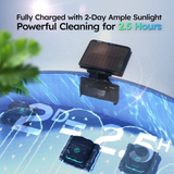 WYBOT S2 Solar Cordless Robotic Pool Cleaner with Solar-Powered Charging Dock