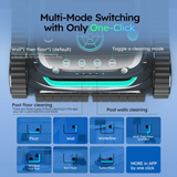 WYBOT S2 Solar Cordless Robotic Pool Cleaner with Solar-Powered Charging Dock