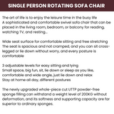 Modern High-Back Lounge Chair Sofa With Optional FootRest