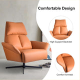 Modern High-Back Lounge Chair Sofa With Optional FootRest