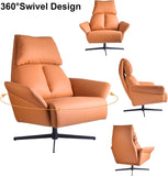 Modern High-Back Lounge Chair Sofa With Optional FootRest