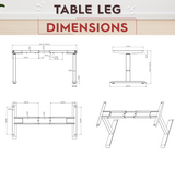 Newstar Height Adjustable Office Table, Workstation Table