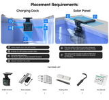 WYBOT S2 Solar Cordless Robotic Pool Cleaner with Solar-Powered Charging Dock