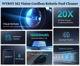 WYBOT M2 Vision Tech High-End Cordless Robotic Pool Cleaner