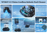 WYBOT C2 Vision Cordless Robotic Pool Cleaner