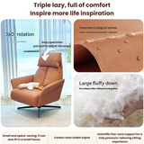 Modern High-Back Lounge Chair Sofa With Optional FootRest