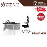 L-shape Modern Office Furniture Computer Executive Laminate Wooden Office Desk BA-98 Series