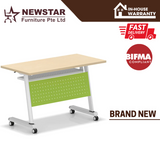 Modern Office Furniture Folding Desk Frame Wheel Training Table Legs FS Series