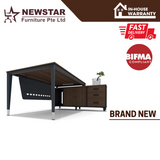 Office Desk Modern Executive Metal Desk Frames for Manager Desk BORUI Series