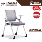Newstar Foldable chair, Guest chair, With optional writing table