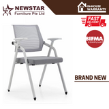 Newstar Foldable chair, Guest chair, With optional writing table