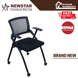 Newstar Foldable chair, Guest chair, With optional writing table