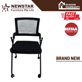 Newstar Foldable chair, Guest chair, With optional writing table