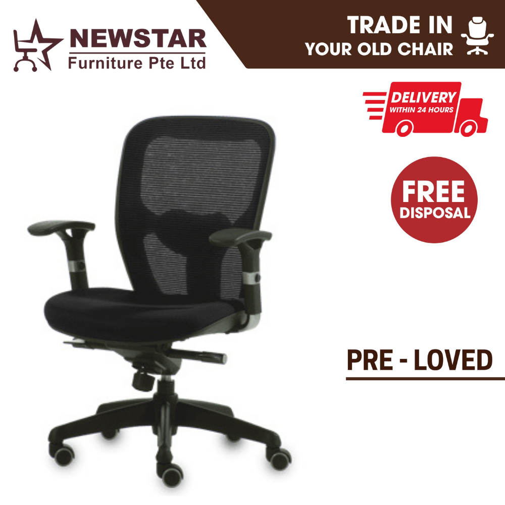 Pre loved Benel Q Mesh Office Chair Newstar Furniture Pte Ltd