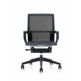 Wave Office Chair, Black and Grey Colour