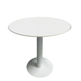 Office White Round Tea Pantry Table