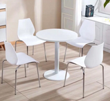 Office White Round Tea Pantry Table