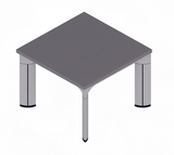 Modern High Quality Office Furniture Aluminium Workstation Table Executive Desk Legs BA-92 Series