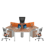 Modern Melamine White Aluminium Executive Office Desk BA-95 Series