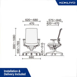 KOKUYO AIRFORT Air Lumbar Ergonomic Chair