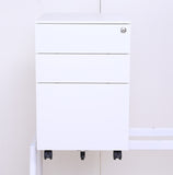 Newstar Mobile Lock Metal Pedestal 3 Drawer Steel