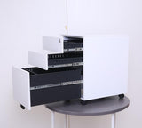 Newstar Mobile Lock Metal Pedestal 3 Drawer Steel