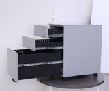 Newstar Mobile Lock Metal Pedestal 3 Drawer Steel