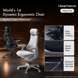 LiberNovo Omni Pro Dynamic Ergonomic Office Chair — Motorised Lumbar Support & Active Airflow | Singapore