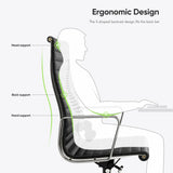 Herman Miller Eames Executive Leather Office Chair Tall Back | Singapore