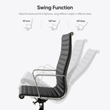 Herman Miller Eames Executive Leather Office Chair Tall Back | Singapore