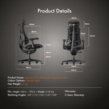 LiberNovo Omni SE Ergonomic Chair — Dynamic Spinal Support for Long-Hour Sitting | Singapore