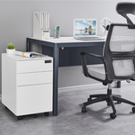Mobile Metal Pedestal with Digital Lock, 3 Drawer File Cabinet