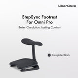 LiberNovo StepSync Ergonomic Footrest for Omni Pro — 10° Tilt & Dual-Height Leg Support