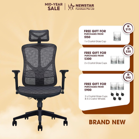 Newstar OFC Ergonomic Full Mesh Office Chair