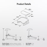 LiberNovo StepSync Ergonomic Footrest for Omni SE — 10° Tilt & Dual-Height Leg Support
