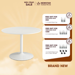 Office White Round Tea Pantry Table
