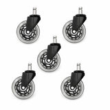 Heavy Duty Office Chair Castors — Smooth & Quiet | Set of 5 | Singapore