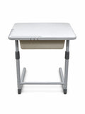 Height adjustable student desk Singapore, front view