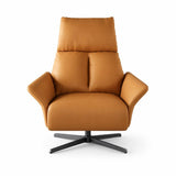 Modern High-Back Swivel Lounge Sofa — Single-Seater with Optional Footrest
