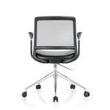 Newstar Nova meeting chair side view on castors