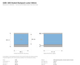 G286 locker dimension drawing: front and side elevation - Newstar Singapore