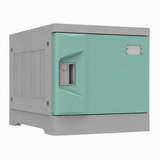 ABS student backpack locker 384mm full height in green - Newstar Singapore