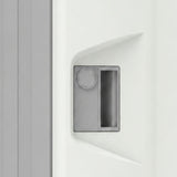 Recessed handle and lock on the G456 ABS student locker door