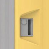 Recessed handle and lock on the G456 ABS student locker door