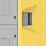 Recessed handle and lock on the G606 ABS student locker door