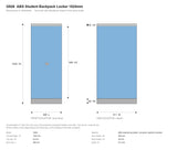 G926 locker dimension drawing: front and side elevation, 1024mm H1, 395mm L, 511mm W
