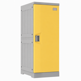 ABS student backpack locker 1024mm full height in yellow - Newstar Singapore