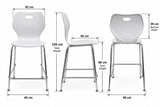 Newstar stackable bar chair dimensions, 66cm seat height